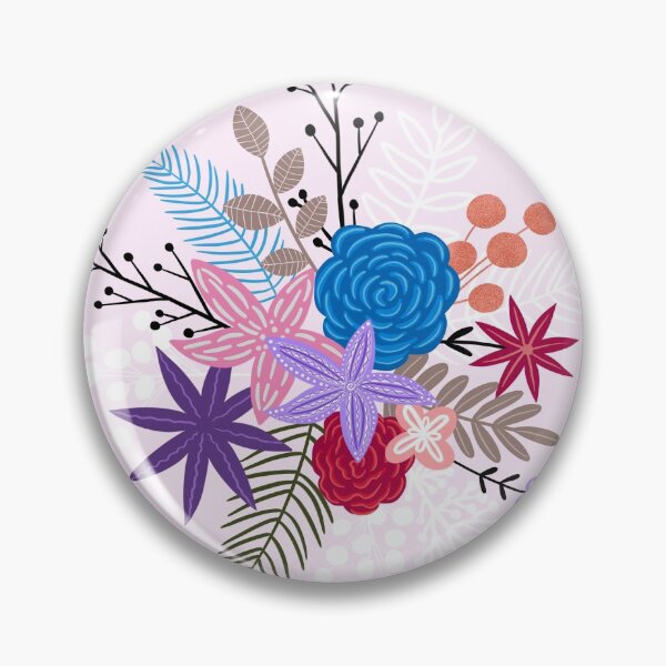 Item preview, Purple Modern Floral Gardening Illustration designed and sold by ElaineWeiDesign.