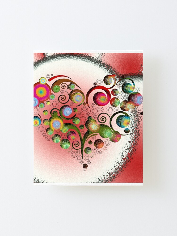 Herz Mounted Print By Harietteh Redbubble