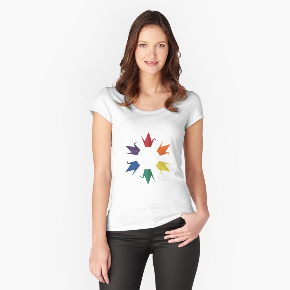 Item preview, Fitted Scoop T-Shirt designed and sold by origamiexpress.