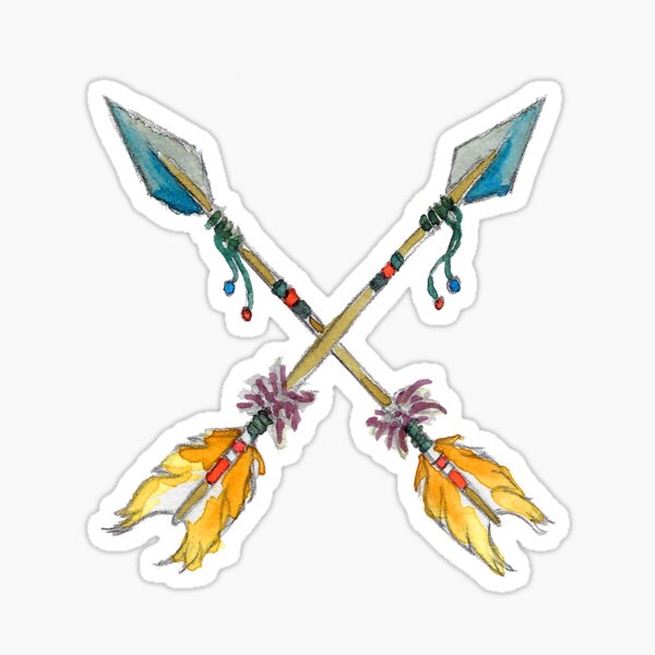 Pfeil Aquarell Sticker