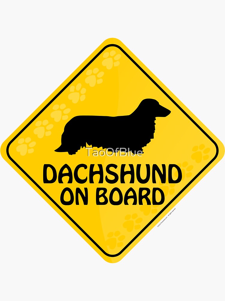 Dachshund (Long Haired) On Board by TaoOfBlue