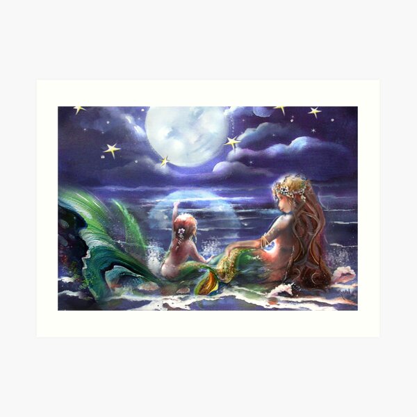 Smiling Down on Her Art Print