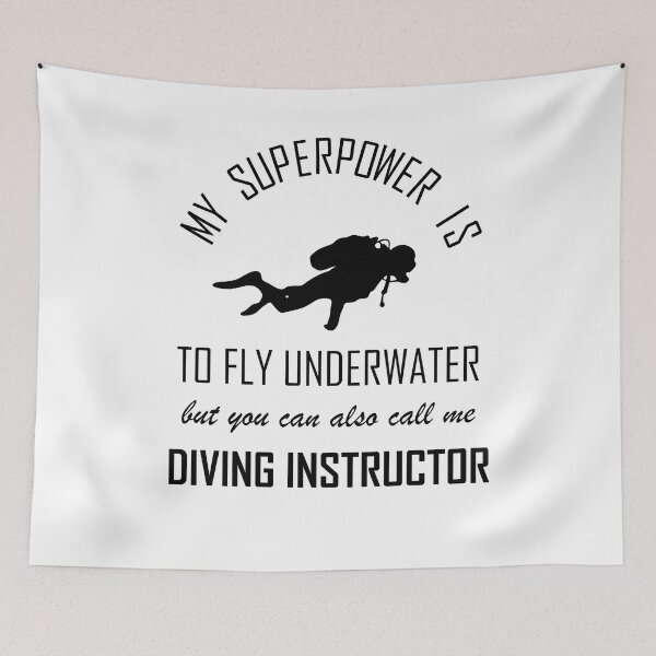 Item preview, Instructor Diver Diving Super Power Gift designed and sold by LeMuesch.
