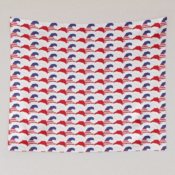 Item preview, We Heart USA & Poland Patriot Flag Series designed and sold by Carbon-Fibre Media.