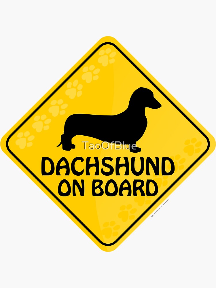 Dachshund (Smooth) On Board by TaoOfBlue