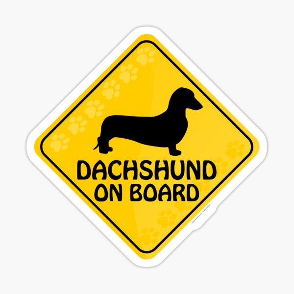 Dachshund (Smooth) On Board Sticker