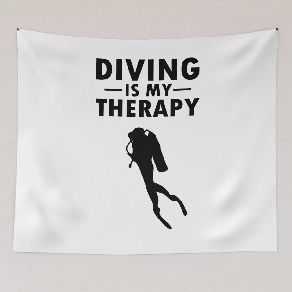 Item preview, Diving is my therapy diver gift idea designed and sold by LeMuesch.