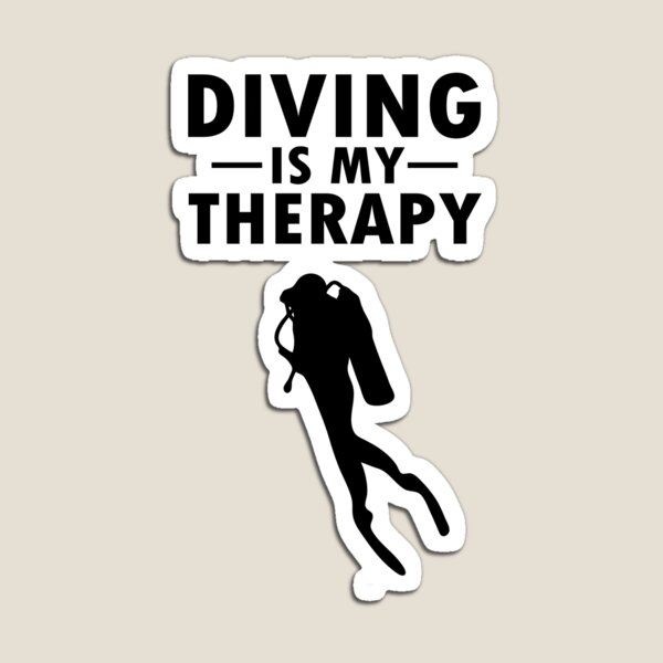 Item preview, Diving is my therapy diver gift idea designed and sold by LeMuesch.