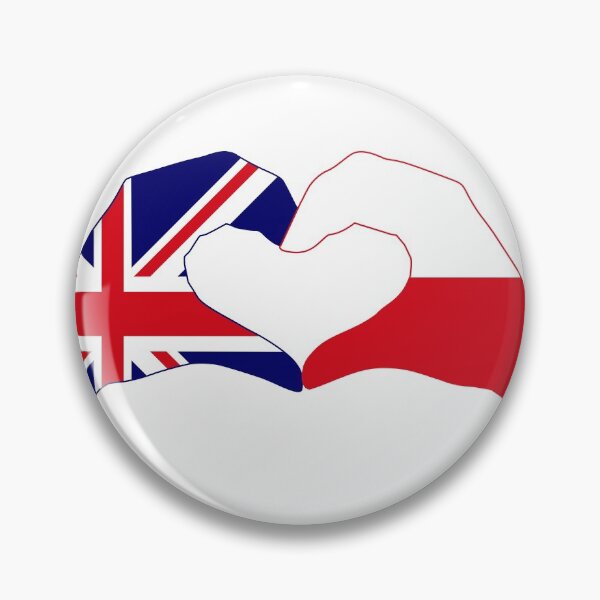 Item preview, We Heart UK & Poland Patriot Flag Series designed and sold by Carbon-Fibre Media.