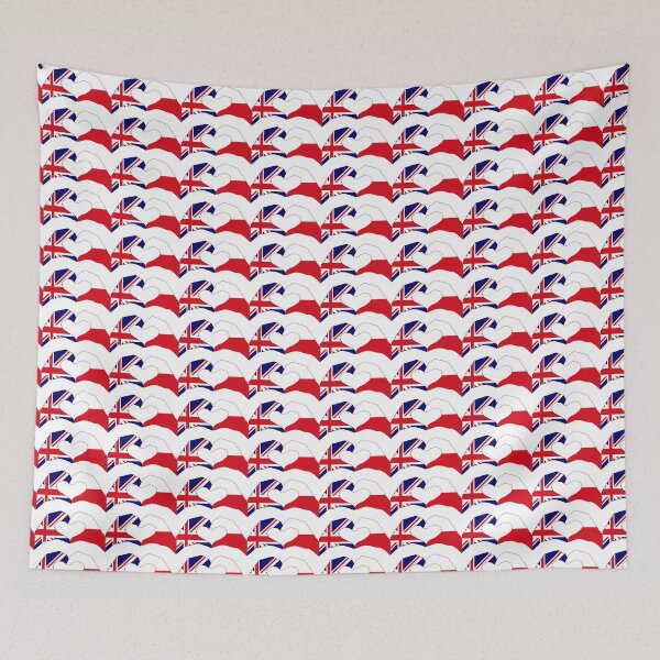 Item preview, We Heart UK & Poland Patriot Flag Series designed and sold by Carbon-Fibre Media.
