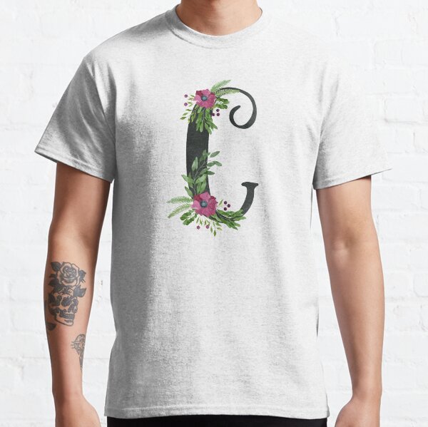 Monogram C with Floral Wreath Classic T-Shirt