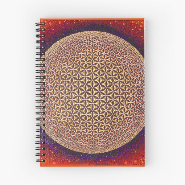 Item preview, Flower of life, orange, 3d designed and sold by viodots.
