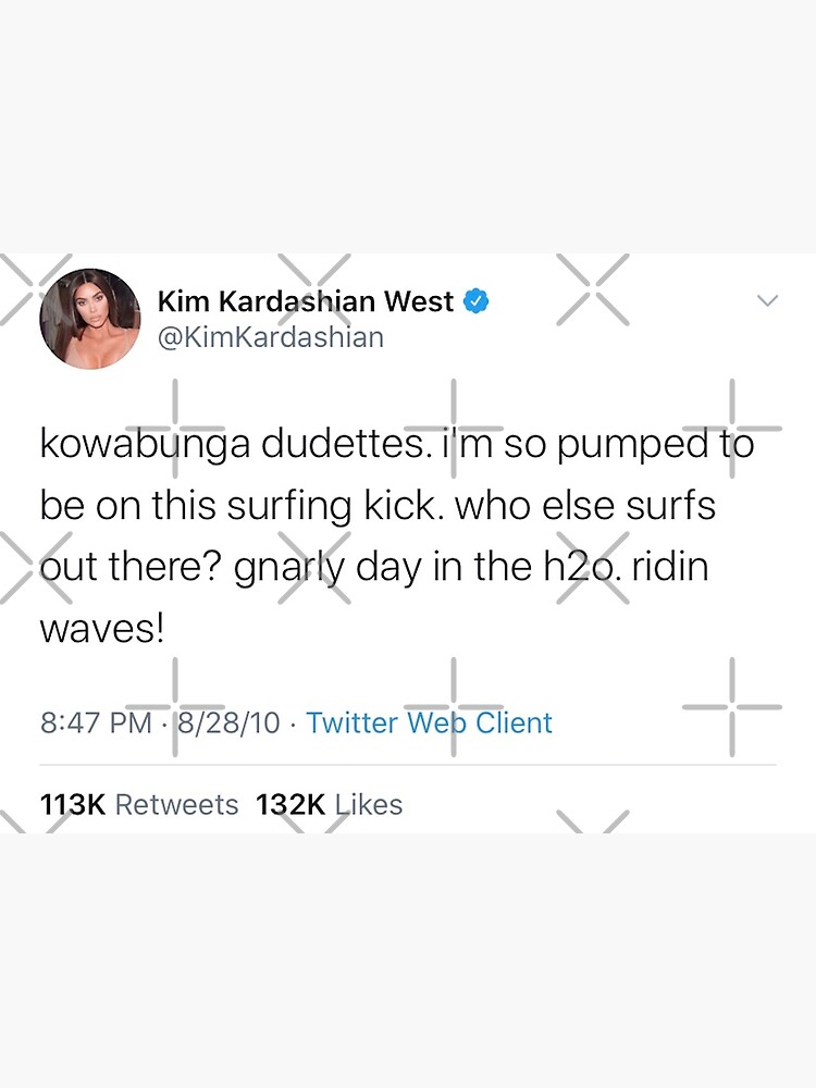 &ldquo;Kim Kardashian tweet&rdquo; Poster for Sale by jennagardnerr | Redbubble
