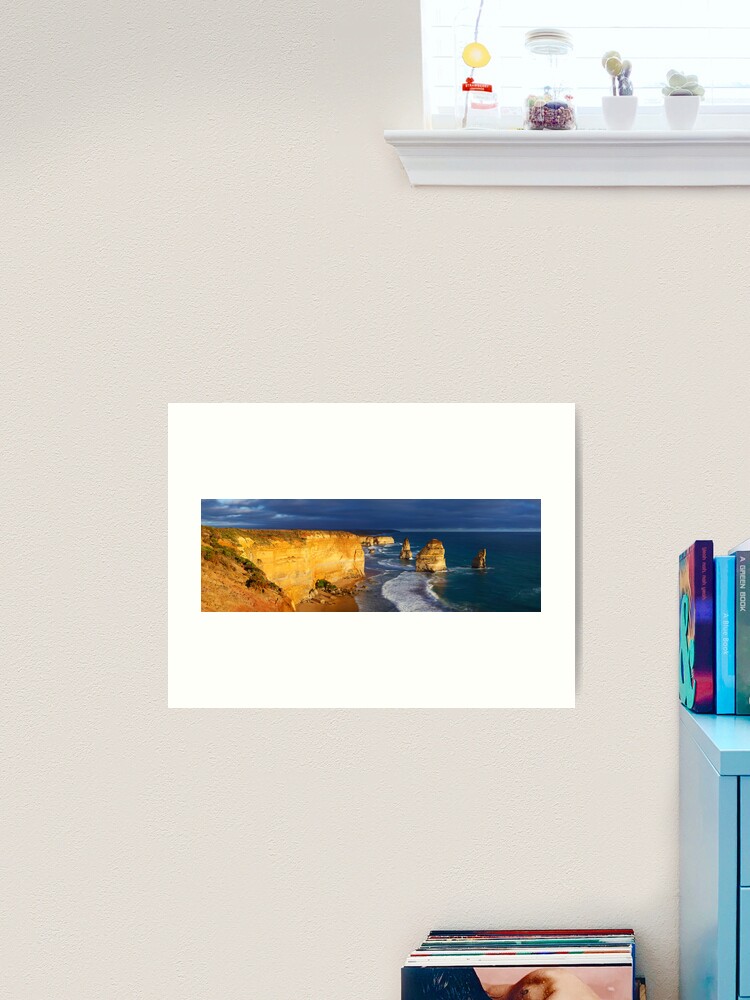 Thumbnail 1 of 3, Art Print, Dramatic Light over the Twelve Apostles, Victoria, Australia designed and sold by Michael Boniwell.