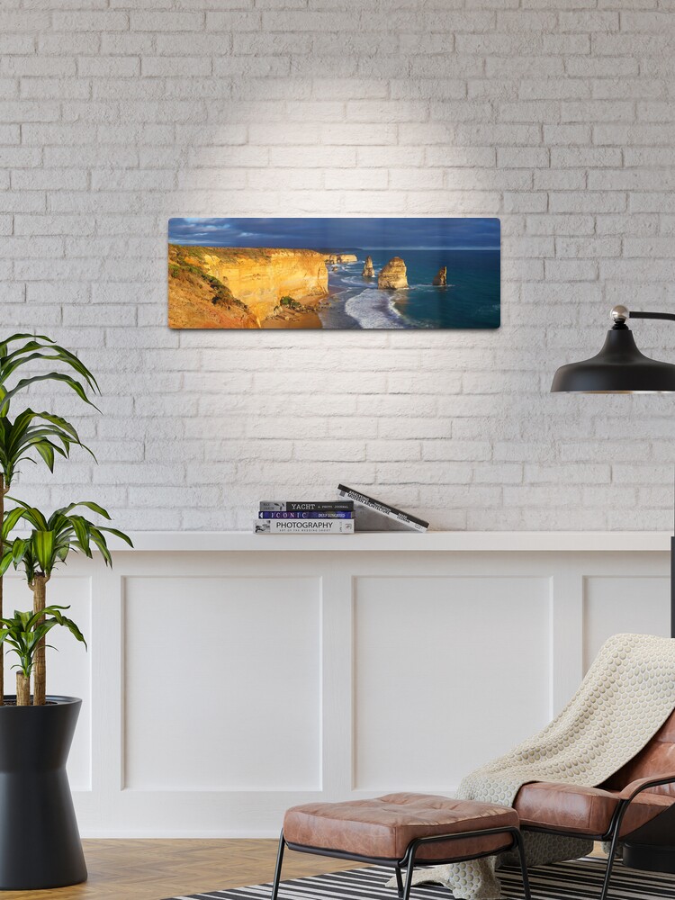 Thumbnail 1 of 4, Metal Print, Dramatic Light over the Twelve Apostles, Victoria, Australia designed and sold by Michael Boniwell.