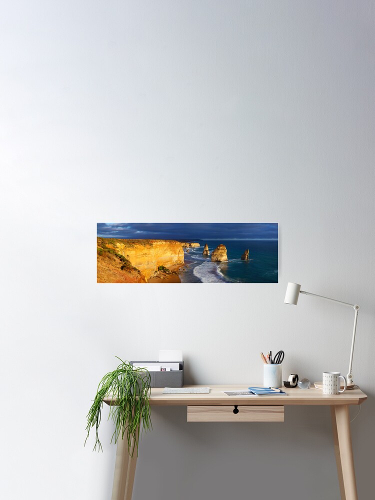 Thumbnail 1 of 3, Poster, Dramatic Light over the Twelve Apostles, Victoria, Australia designed and sold by Michael Boniwell.