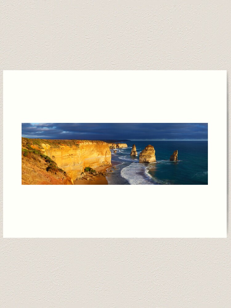 Thumbnail 2 of 3, Art Print, Dramatic Light over the Twelve Apostles, Victoria, Australia designed and sold by Michael Boniwell.