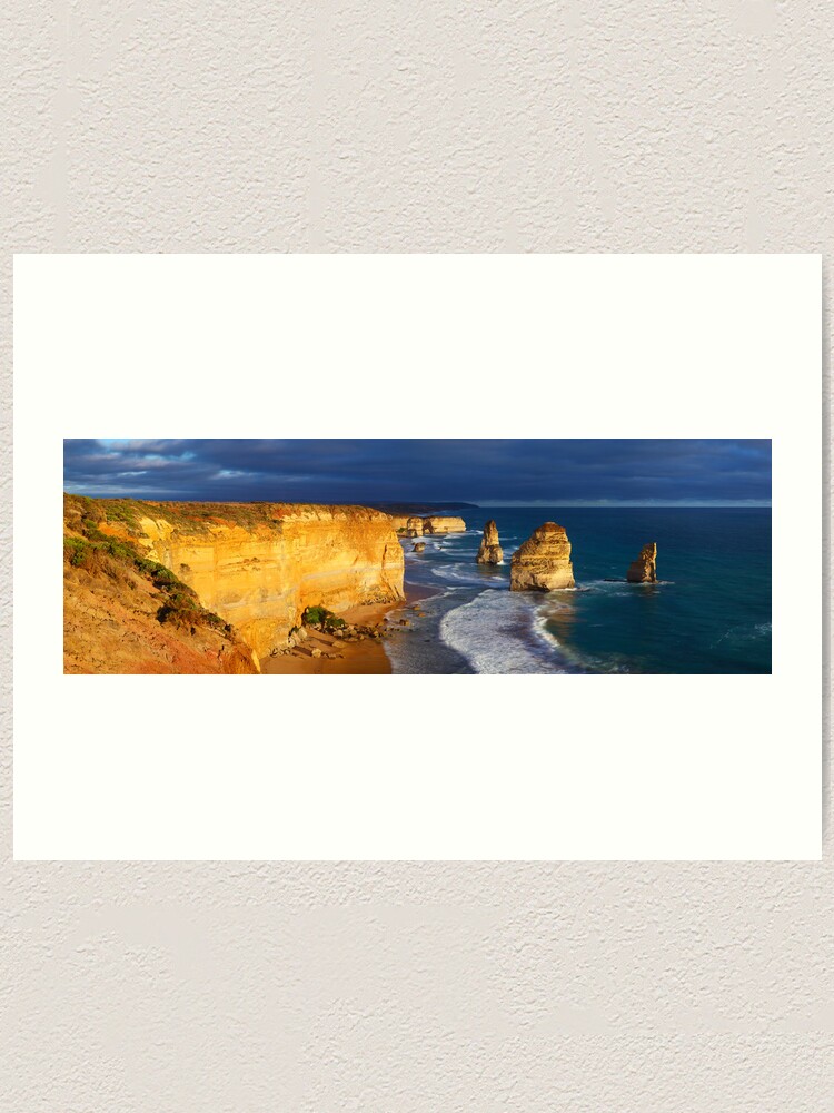 Thumbnail 2 of 3, Art Print, Dramatic Light over the Twelve Apostles, Victoria, Australia designed and sold by Chockstone.