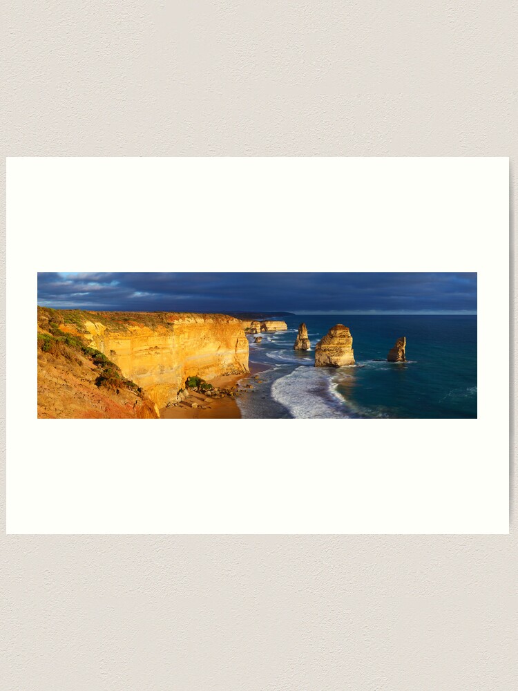 Art Print, Dramatic Light over the Twelve Apostles, Victoria, Australia designed and sold by Michael Boniwell