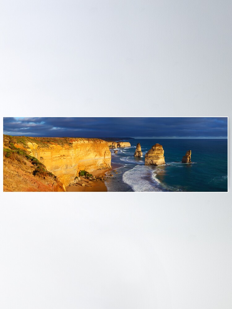 Thumbnail 2 of 3, Poster, Dramatic Light over the Twelve Apostles, Victoria, Australia designed and sold by Michael Boniwell.