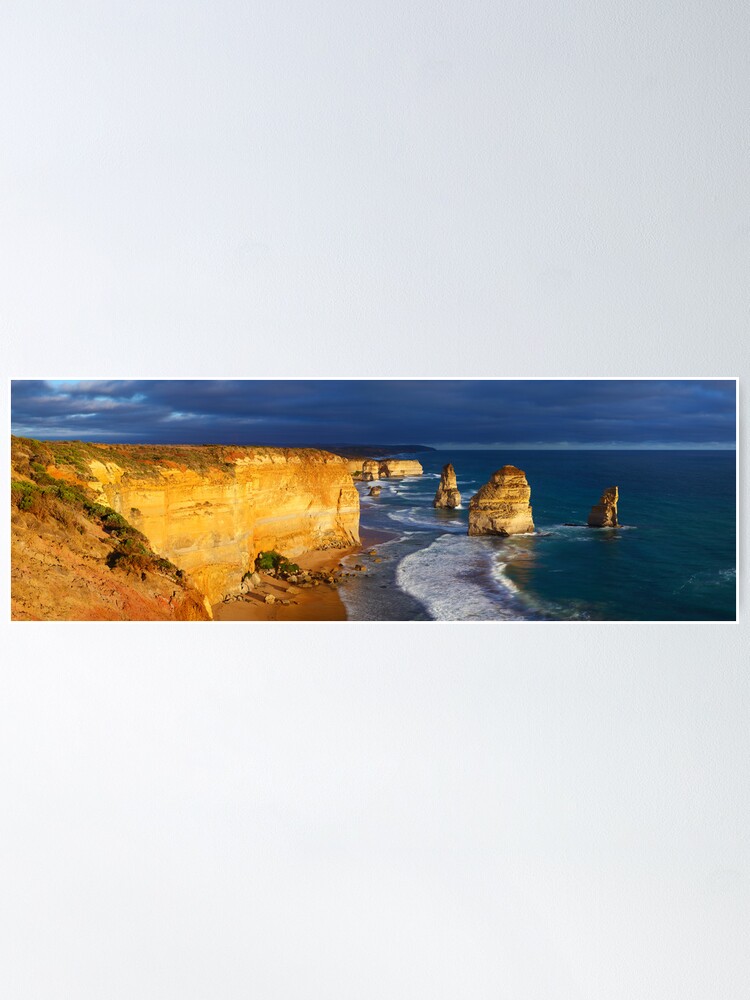 Thumbnail 2 of 3, Poster, Dramatic Light over the Twelve Apostles, Victoria, Australia designed and sold by Michael Boniwell.