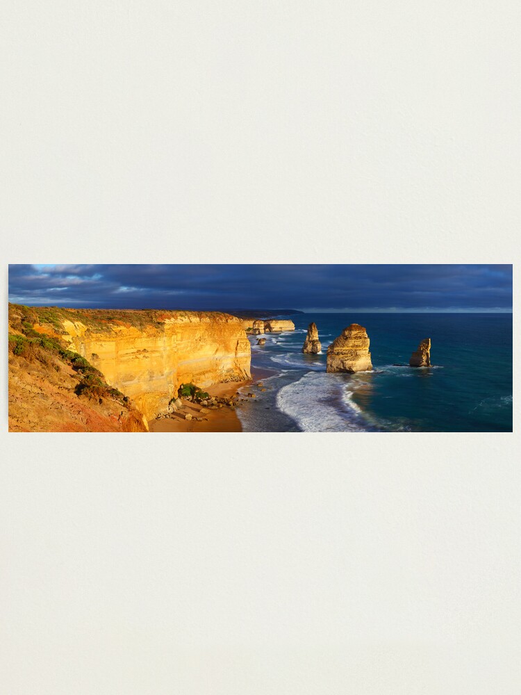 Thumbnail 2 of 3, Photographic Print, Dramatic Light over the Twelve Apostles, Victoria, Australia designed and sold by Michael Boniwell.