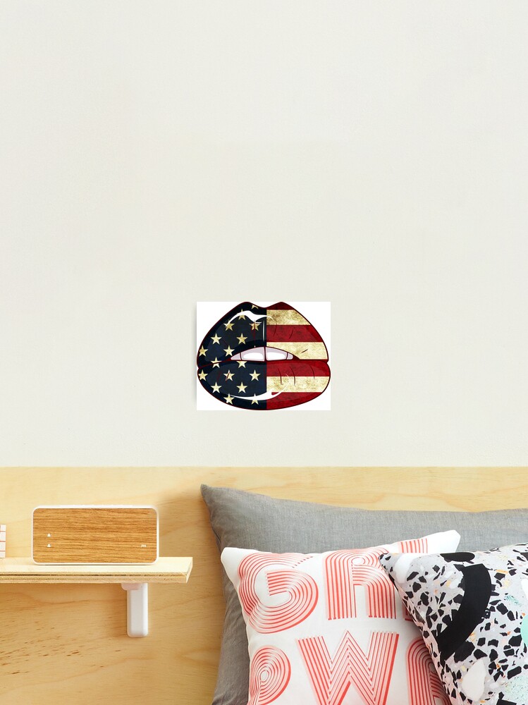 Download Patriotic Dripping Lips America Sublimation Png Design Usa Design Lips Png 4th Of July Independence Day Tongue Lips Transfers Designs Photographic Print By Parasta Redbubble