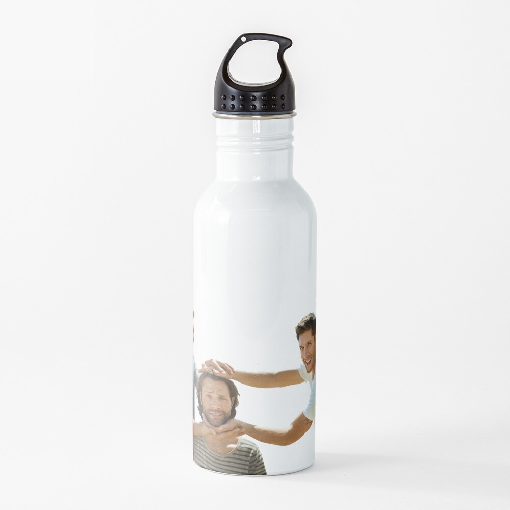 J2M #4-Jensen Ackles, Jared Padalecki, Misha Collins Water Bottle