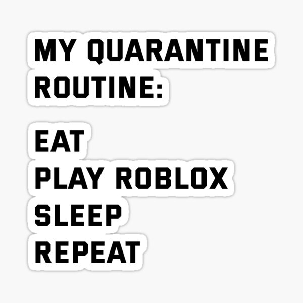 Roblox Games Stickers Redbubble - beauty gurus morning routine roblox bloxburg
