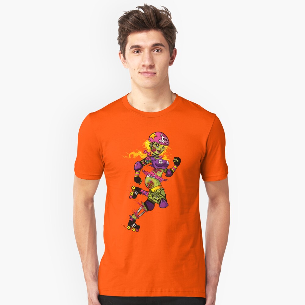 Zombie Derby Doll Slim Fit T-Shirt