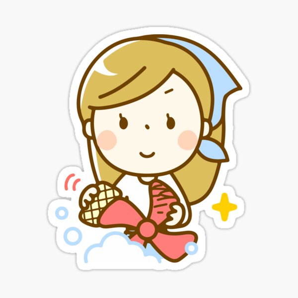 Washing Dishes Sticker