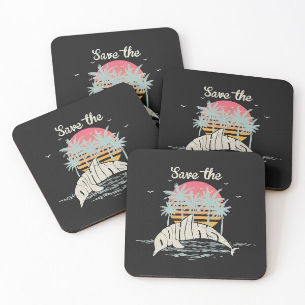 Item preview, Save The Dolphins Design. Retro Style Dolphin Product designed and sold by PackAPunch.