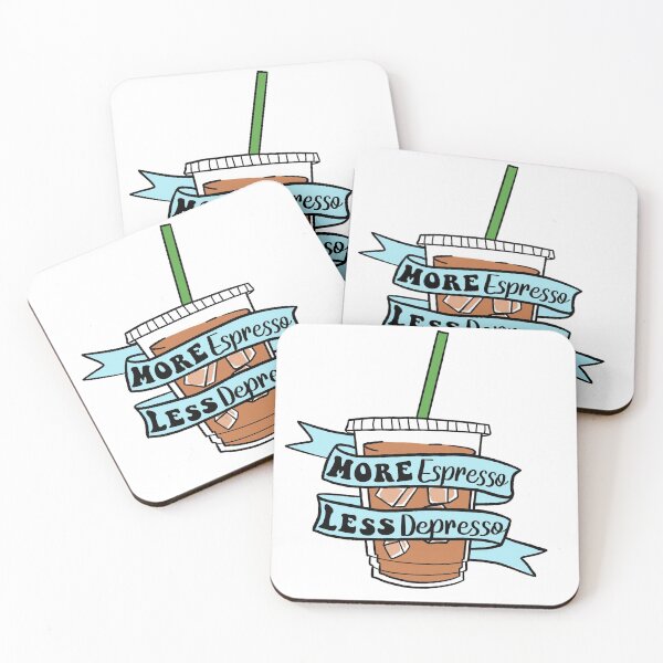 Item preview, More Espresso Less Depresso  designed and sold by PunArtist.