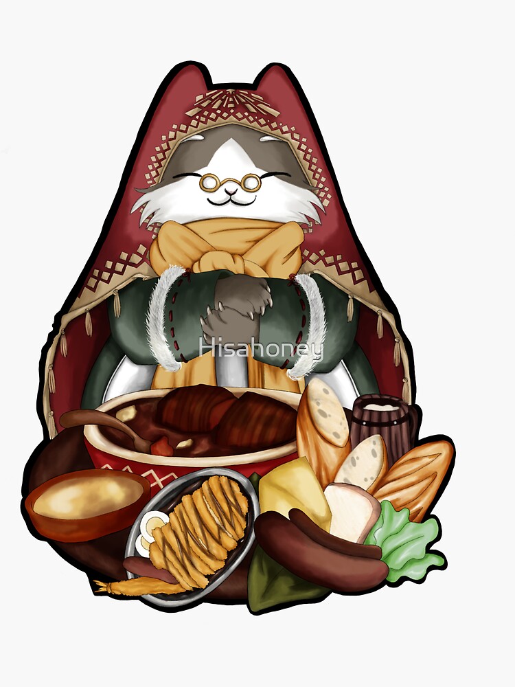 Grammeowster Chef Plain Sticker For Sale By Hisahoney Redbubble   Bg,f8f8f8 Flat,750x,075,f Pad,750x1000,f8f8f8 