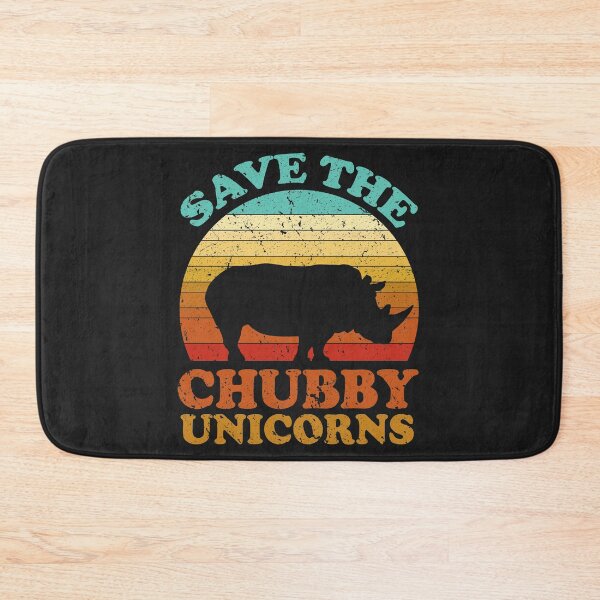 Item preview, Save The Chubby Unicorns Design. Retro Style Rhino Product designed and sold by PackAPunch.