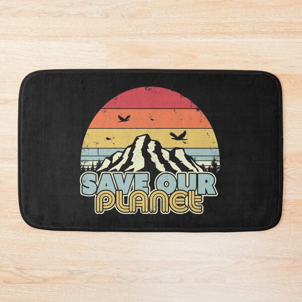 Item preview, Save Our Planet Print. Retro Style Climate Change Graphic designed and sold by PackAPunch.