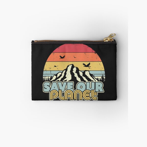 Item preview, Save Our Planet Print. Retro Style Climate Change Graphic designed and sold by PackAPunch.