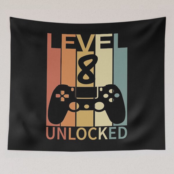 Item preview, Level 8 Unlocked Funny kids gaming designed and sold by nassertim.