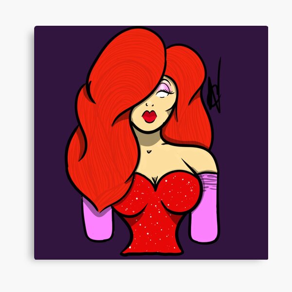 Jessica Rabbit Canvas Prints Redbubble