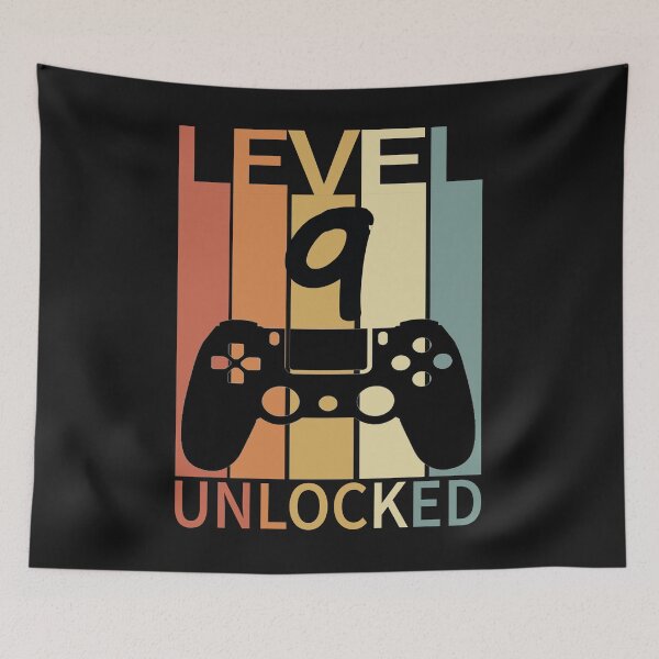 Item preview, Level 9 Unlocked Funny kids gaming designed and sold by nassertim.