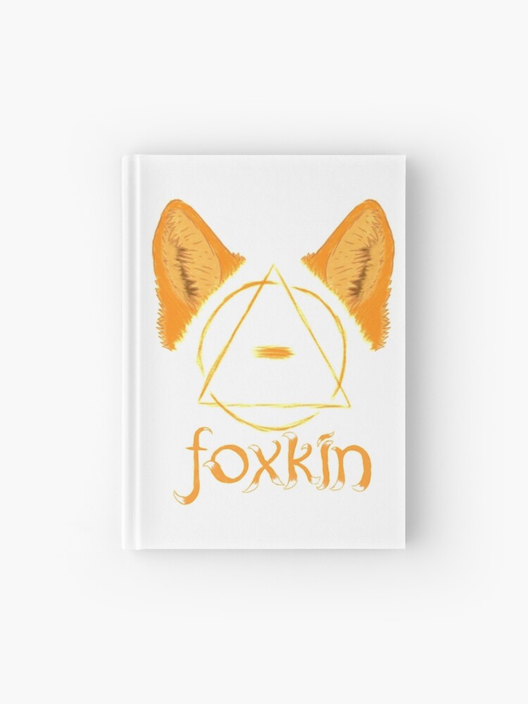 Foxkin therian theta-delta with fox ears Hardcover Journal for Sale by  DraconicsCorner