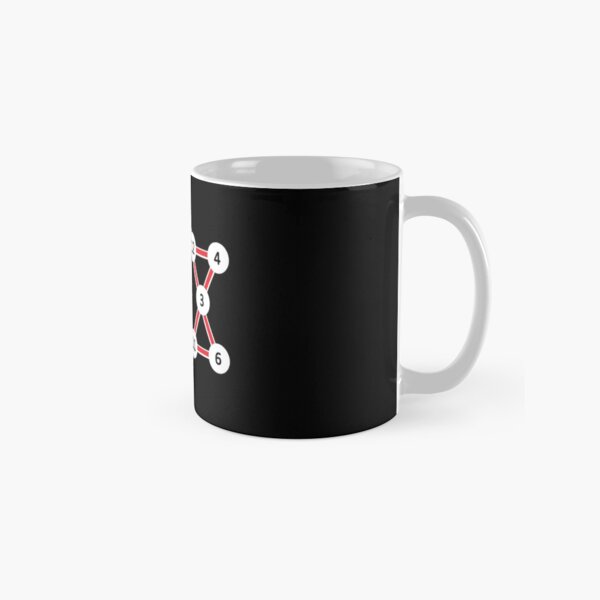 Super Magic Star Red with Numbers Classic Mug
