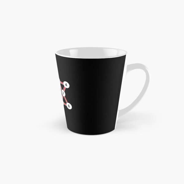 Super Magic Star Red with Numbers Tall Mug