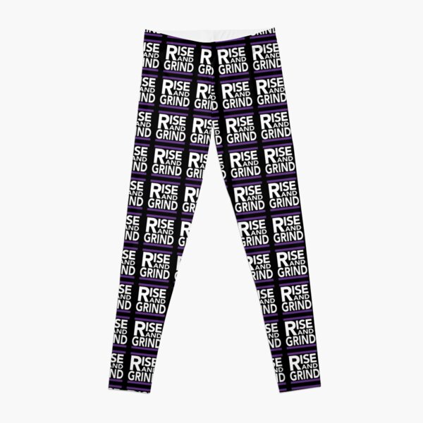 Rise and Grind - RUN DMC - Purple Leggings