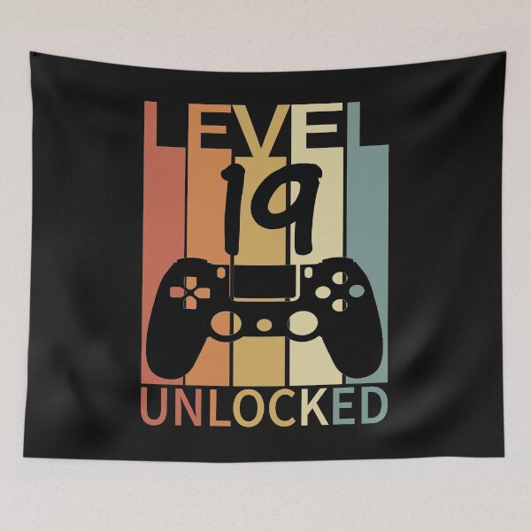Item preview, Level 19 Unlocked Funny retro gaming designed and sold by nassertim.