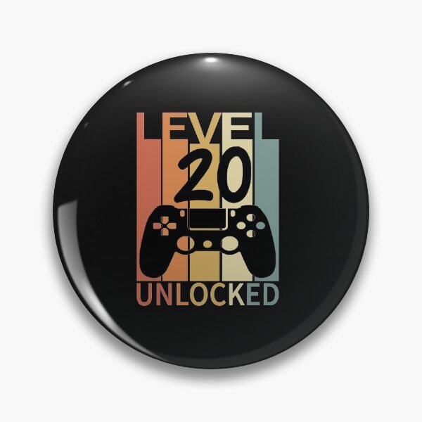 Item preview, Level 20 Unlocked Funny retro gaming designed and sold by nassertim.
