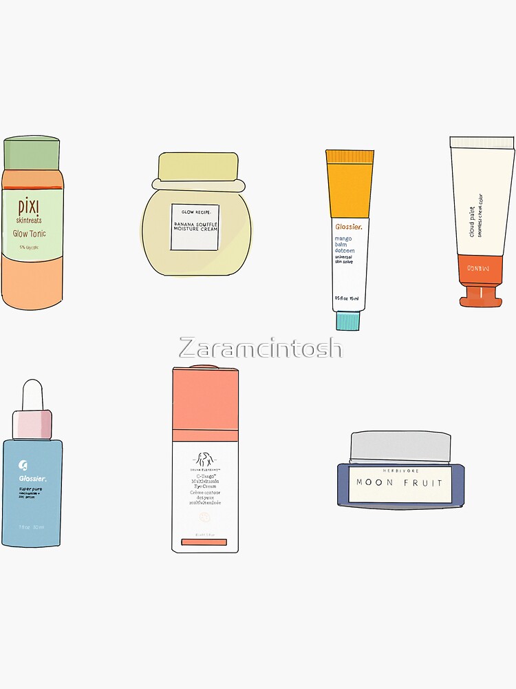 Skincare Product Stickers by Zaramcintosh