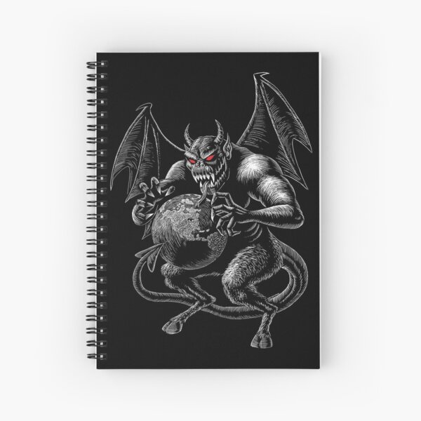 The Devil made me do it! NOTE: Make sure you order the shirt (or item) by selecting a BLACK background. Avoid white or the image won't appear. Spiral Notebook