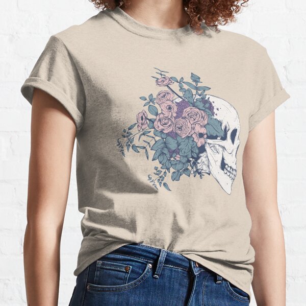 Floral Skull Beauty Classic T-Shirt