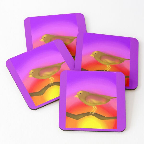 Item preview, Sunset bird on a branch designed and sold by Oha11.